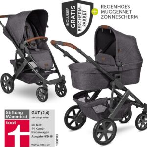 ABC Design Combi Kinderwagen Salsa 4 - Inclusief 4-delig Accessoirepakket - Street