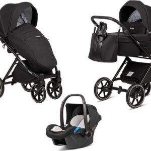 B-Midnight Black Kinderwagen - Lummy Frame - Full Option - Met autostoel