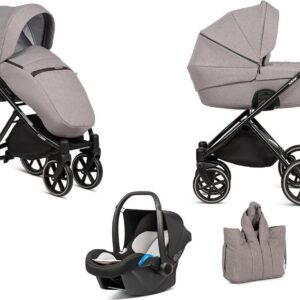 B-Moonrock Beige Kinderwagen - Lummy Frame - Full Option - Met autostoel