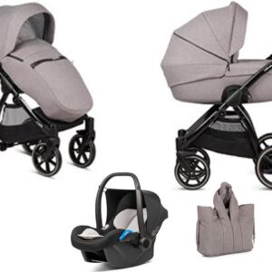 B-Moonrock Beige Kinderwagen - Suvvy Frame - Full Option - Met autostoel