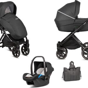 B-Moonrock Grey Kinderwagen - Lummy Frame - Full Option - Met autostoel