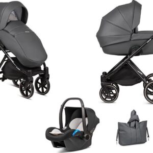 B-Shadow Grey Kinderwagen - Lummy Frame - Full Option - Met autostoel