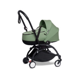 BABYZEN Kinderwagen YOYO2 0+ met reiswieg Black / Pepper mint