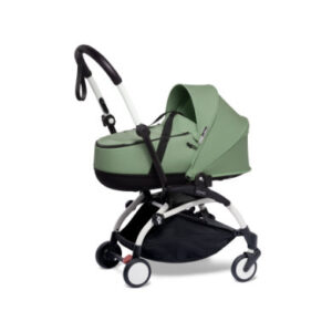 BABYZEN Kinderwagen YOYO2 0+ met reiswieg White / Pepper mint