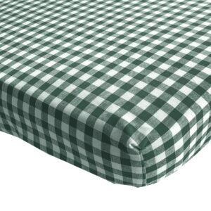 BINK Bedding Hoeslaken BB Donkergroen 1 cm (ruit) Wieg/Kinderwagen 40 x 80 cm