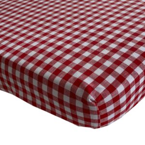 BINK Bedding Hoeslaken BB Rood 1 cm (ruit) Wieg/Kinderwagen 40 x 80 cm