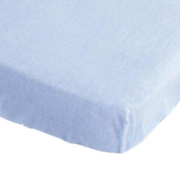 BINK Bedding Hoeslaken Bo Blue Wieg/Kinderwagen 40 x 80 cm