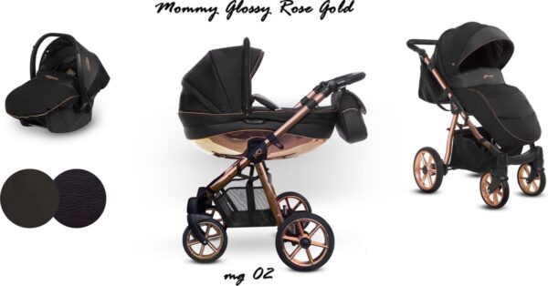 Baby Active Glossy Kinderwagen Inclusief autostoel gold