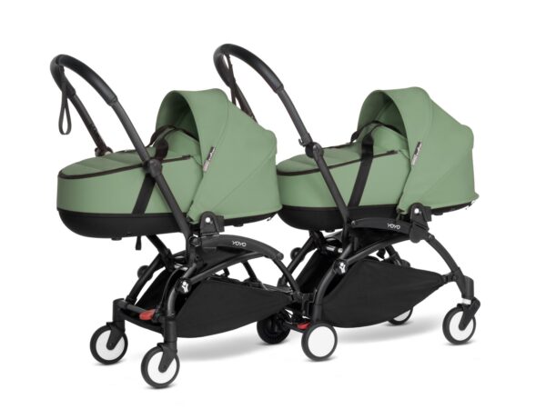 Babyzen Duo Kinderwagen Tweeling YOYO Connect Black/Peppermint