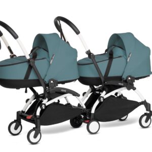 Babyzen Duo Kinderwagen Tweeling YOYO Connect White/Aqua