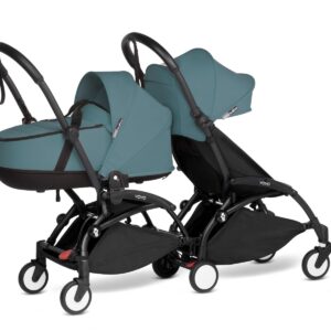 Babyzen Duo Kinderwagen YOYO Connect Black/Aqua