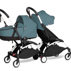 Babyzen Duo Kinderwagen YOYO Connect White/Aqua