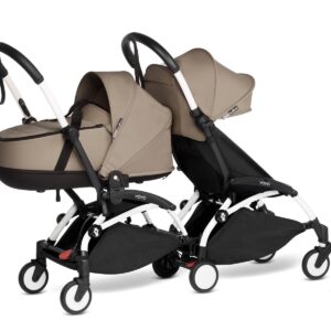 Babyzen Duo Kinderwagen YOYO Connect White/Taupe