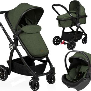 Baninni Kinderwagen Otto - 3 in 1 - Olive Green