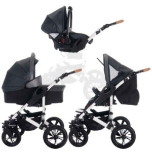 Bebebi Combi kinderwagen myVario 3 in 1 myStar grijs zilver