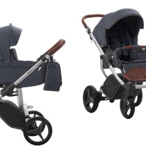 Bebetto Luca 2 in 1 kinderwagen met leer accent 06