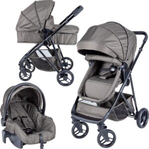 Bebies First Optima Combi Kinderwagen groen (incl. autostoel)