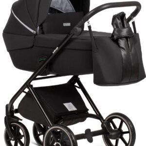 Bo Jungle B-Midnight Kinderwagen - Lummy - Met Draagmand en Luiertas - Black