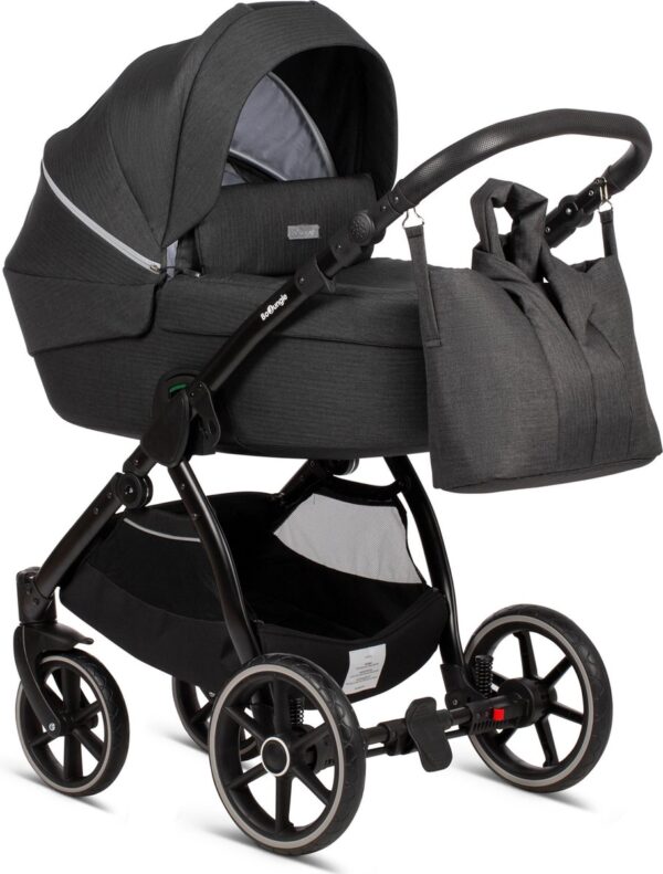 Bo Jungle B-Moonrock Kinderwagen - Suvvy - Incl. Draagmand en Luiertas - Grey