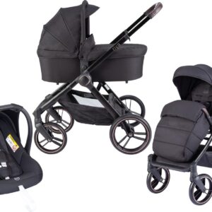 Born Lucky Kinderwagen 3 in 1 Riva - Black Rose