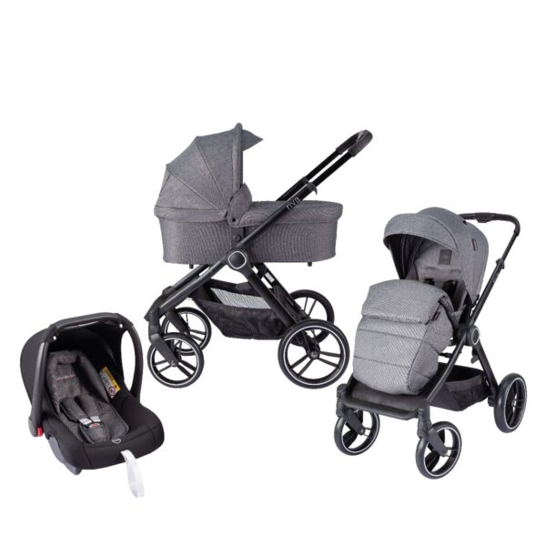 Born Lucky Kinderwagen 3 in 1 Riva Grey