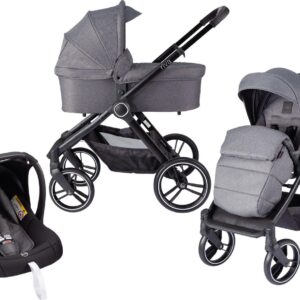 Born Lucky Kinderwagen 3 in 1 Riva - Grijs