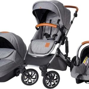 Born Lucky Rapsodie Kinderwagen - Incl. Autostoel - Grijs