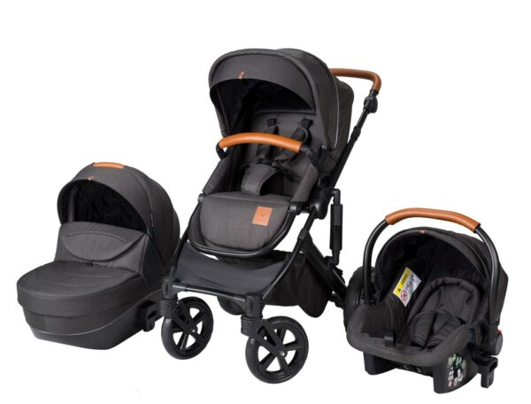 Born Lucky Rapsodie Kinderwagen Zwart