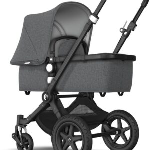 Bugaboo Cameleon 3 plus kinderwagen met stoel en wieg - Zwart / Gemȇleerd grijs