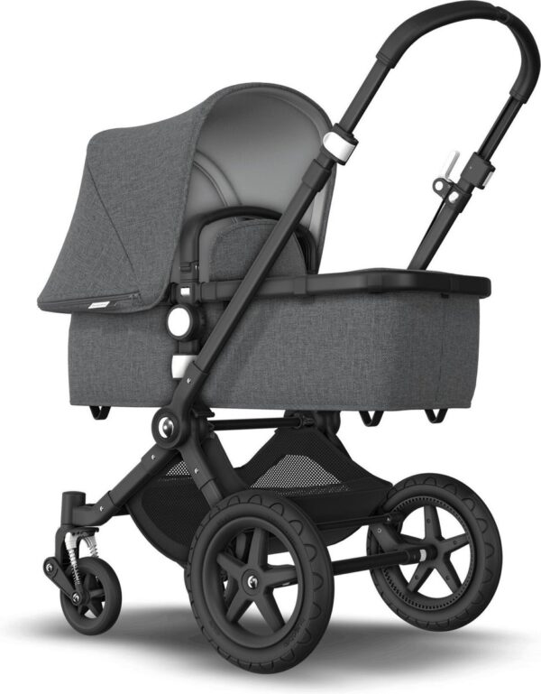 Bugaboo Cameleon 3 plus kinderwagen met stoel en wieg - Zwart / Gemȇleerd grijs