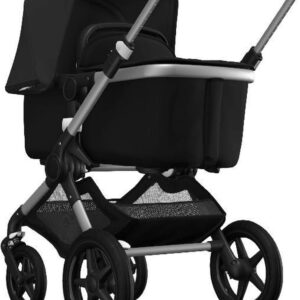 Bugaboo Fox kinderwagen met stoel en wieg - Aluminium / Zwart