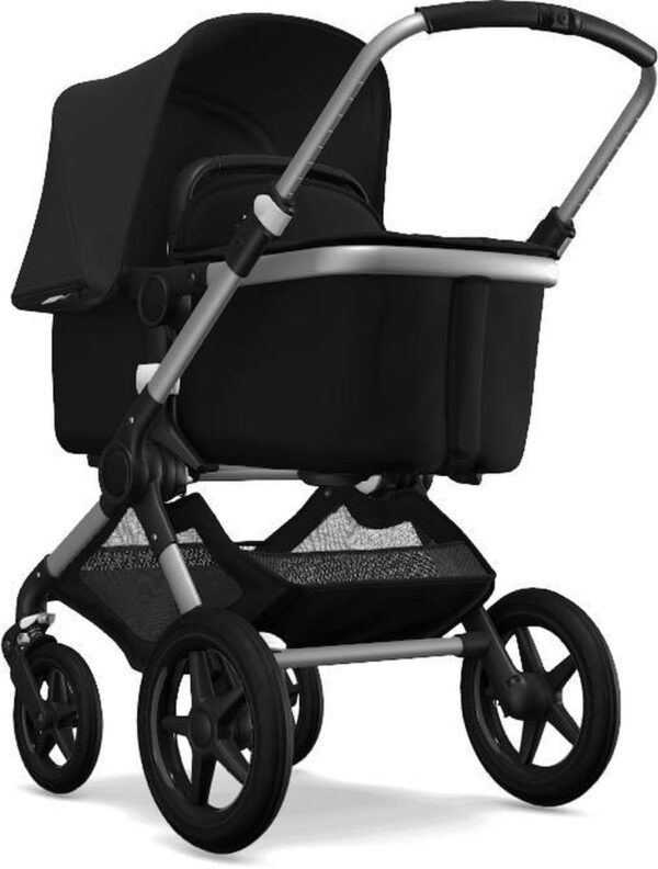 Bugaboo Fox kinderwagen met stoel en wieg - Aluminium / Zwart