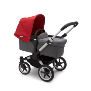 Bugaboo Kinderwagen Donkey3 Mono Alu - Grey Melange - Red