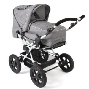 CHIC 4 BABY Combi Kinderwagen VIVA Melange grijs/wit