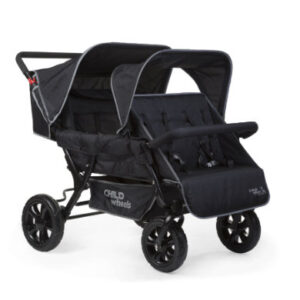 CHILDHOME Two by Two Kinderwagen 4 Children zwart