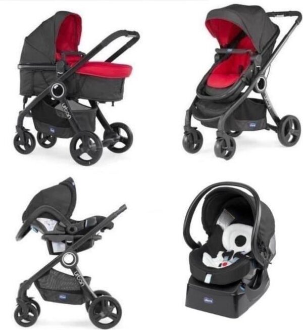 Chicco Gecombineerde kinderwagen Trio Pack Urban Plus - Red Wave