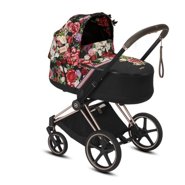 Cybex Kinderwagen Priam 2 in 1 Spring Blossom Dark Black