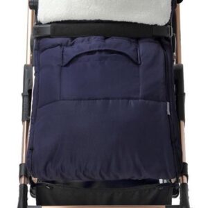 Deuba Kinderwagen Voetenzak Donkerblauw | Teddy | Maxi-Cosi | met Opbergtas