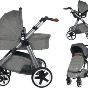 Ding Joyce Kinderwagen 3-in-1 - Met Autostoel - Grijs