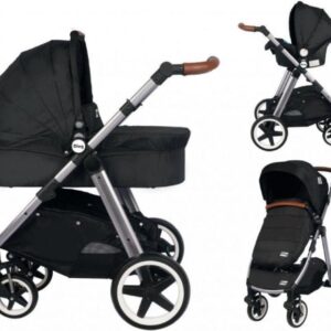 Ding Joyce Kinderwagen 3-in-1 - Met Autostoel - Zwart