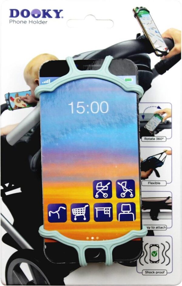 Dooky Telefoonhouder Smartphone Telefoon houder 360* Rotatie Universeel Kinderwagen Fiets Mint