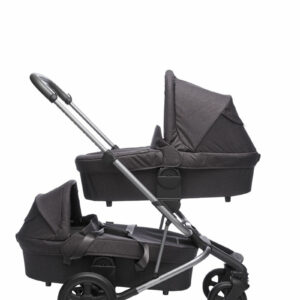 Easywalker Kinderwagen Harvey Tweeling Coal Black