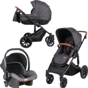 FreeON Kinderwagen Comfort 3 in 1 Zwart (incl. autostoel)