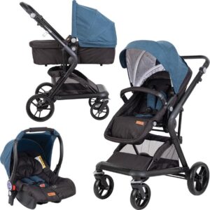 FreeON Vivere Combi kinderwagen Blauw (incl. autostoel)