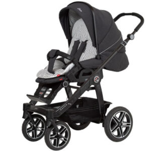 Hartan Kinderwagen Racer GTS met handrem s. Olive r class y streep (431) Framekleur zwart