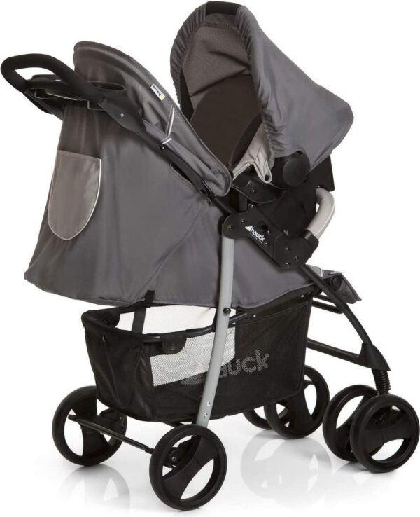 Hauck Shopper SLX 153284 Trio Set 3 In 1 Kinderwagen, tot 25 kg, Stone/Grijs