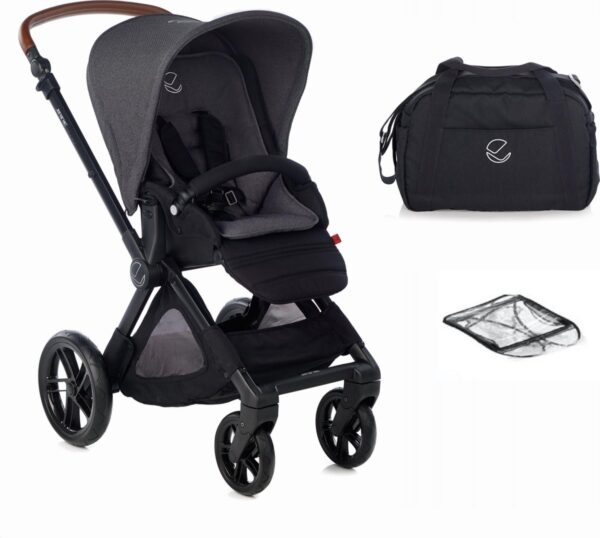 Jane Muum Kinderwagen (2021) Cold Black + gratis luiertas & regenhoes t.w.v. €139,-