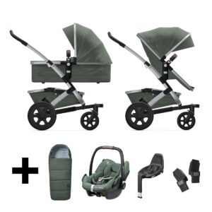 Joolz Kinderwagen 3 in 1 Geo2 Marvellous Green + Autostoel + Adapterset + Base + Voetenzak