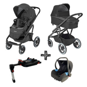 Kinderwagen 2-in-1 Maxi-Cosi Lila XP Essential Black met Autostoel...