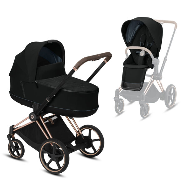 Kinderwagen CYBEX e-PRIAM Deep Black / Black